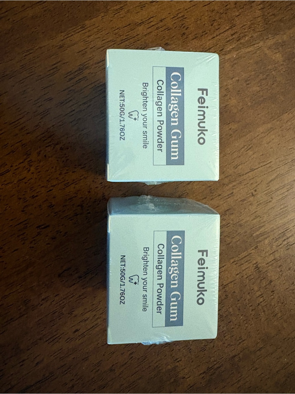 2x Feimuko Collagen gum Collagen Powder Brighten your smile 50g 1.76 sealed